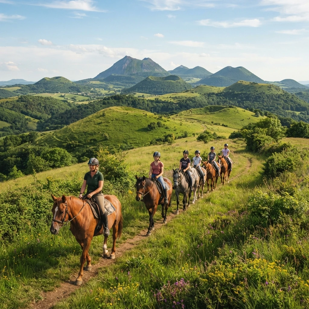Balade à cheval dans les Volcans d'Auvergne, 12