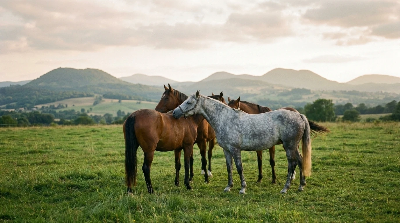 Les chevaux du Ranch du barrez en liberté, 12